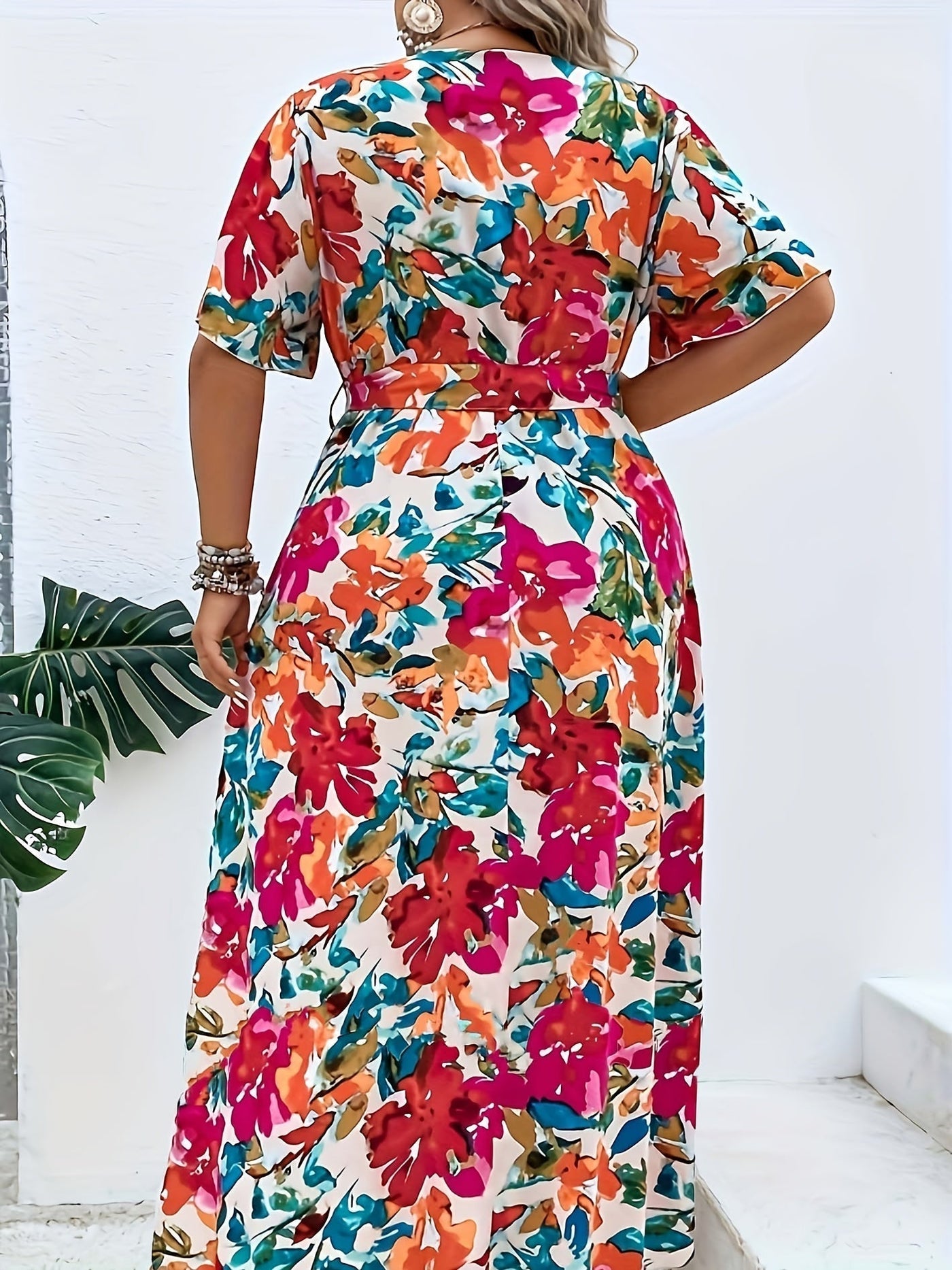 Lindsay - Radiant Floral Wrap Dress