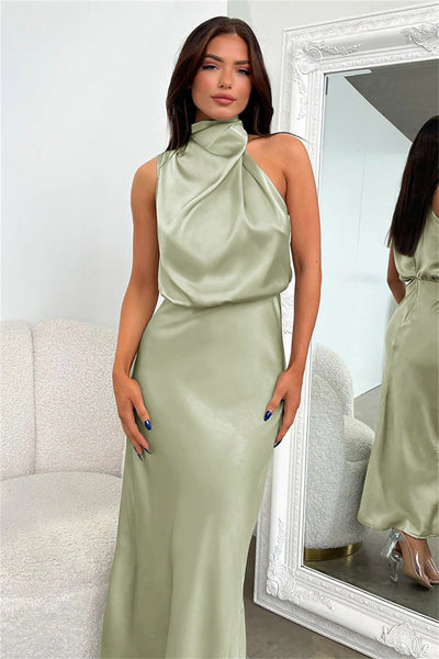 Carlina Satin Maxi Dress