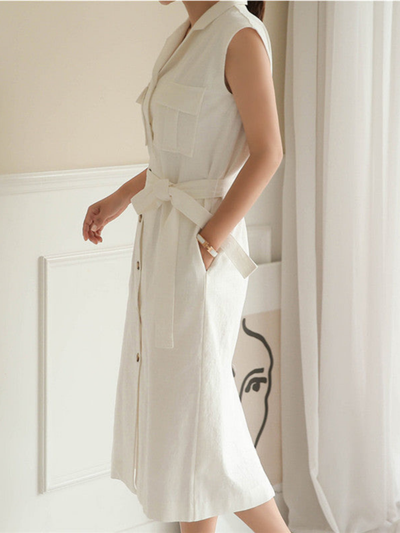 Elegance in Comfort Single Breasted Suit Dress