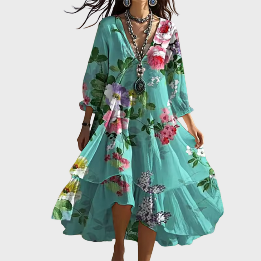 Genie - Garden Print Dress