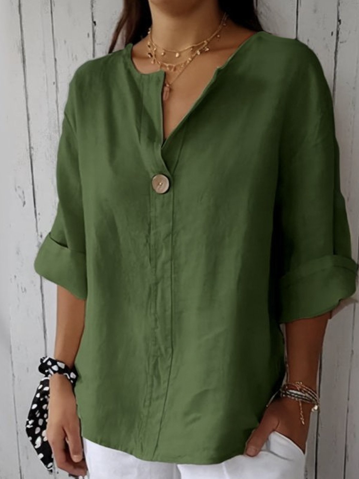Irina | Casual V-Neck Blouse