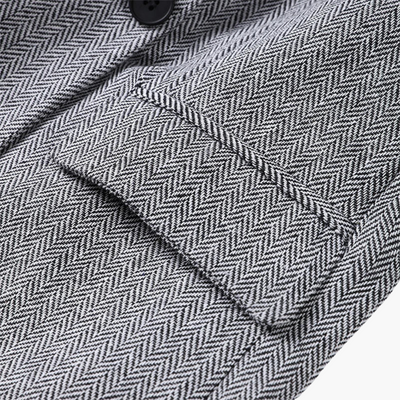 Ivory - Fishbone Crisp 3-Piece Suit