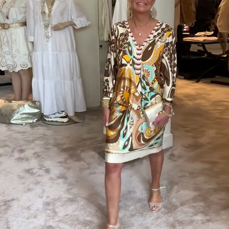 Carissa - Retro Printed Dress