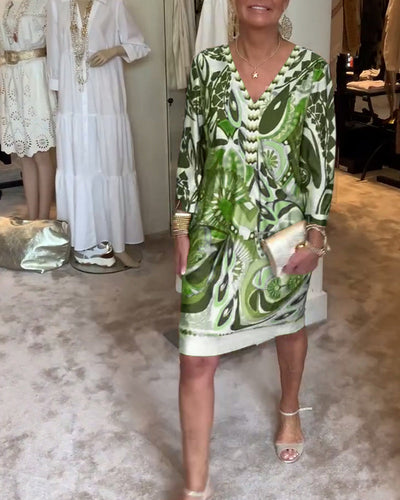 Carissa - Retro Printed Dress