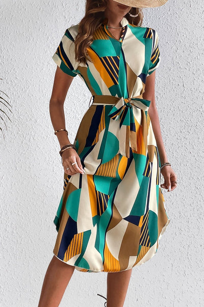 Krisha - Chic Geometric Dress