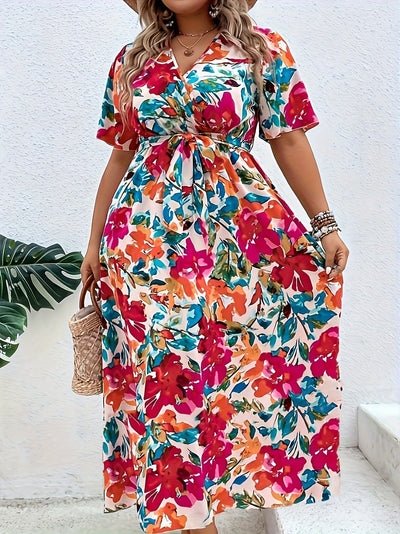 Lindsay - Radiant Floral Wrap Dress
