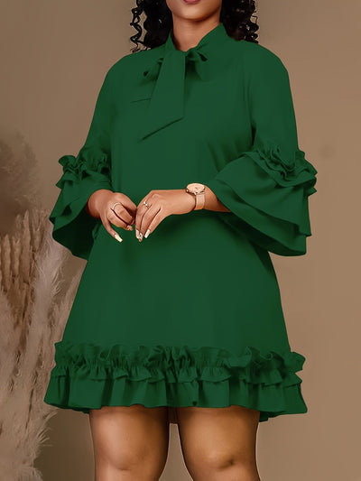 Valeria - Bold Ruffled Dress