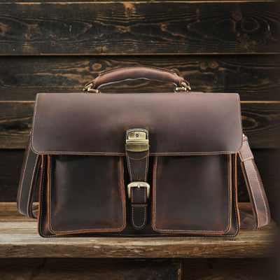 Nile - Brown Leather Shoulder Bag