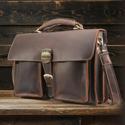 Nile - Brown Leather Shoulder Bag