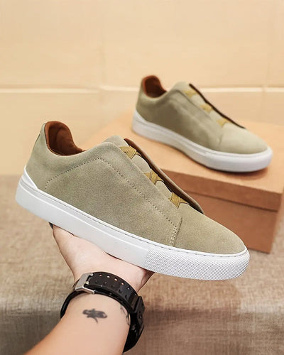 Larkin - Suede Lace-Up Sneakers