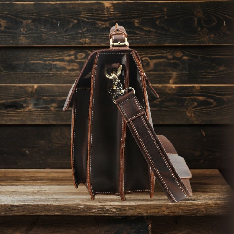 Nile - Brown Leather Shoulder Bag