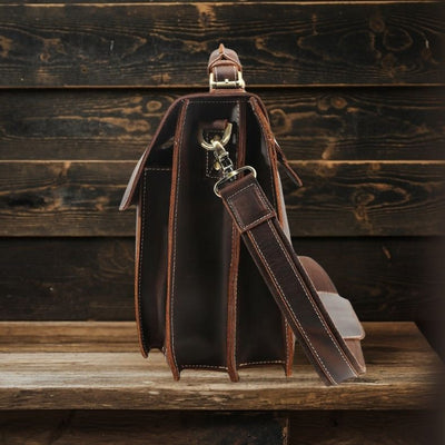 Nile - Brown Leather Shoulder Bag