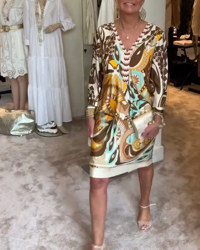 Carissa - Retro Printed Dress