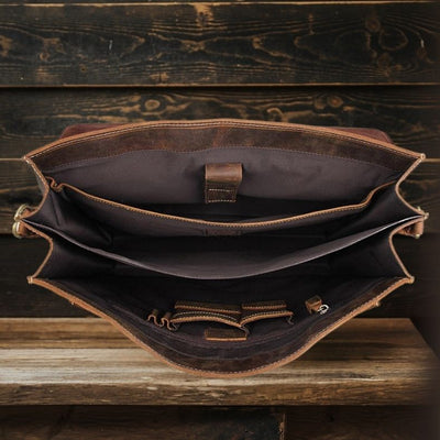 Nile - Brown Leather Shoulder Bag