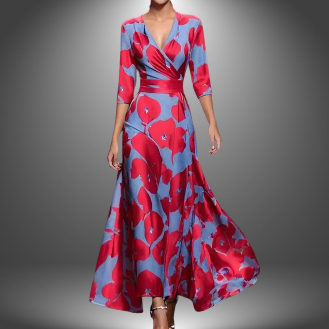 Leigh - Printed Wrap Dress