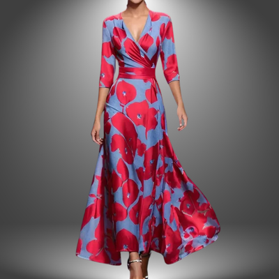 Leigh - Printed Wrap Dress