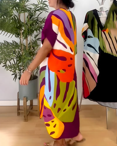 Rianna - Abstract Print Dress