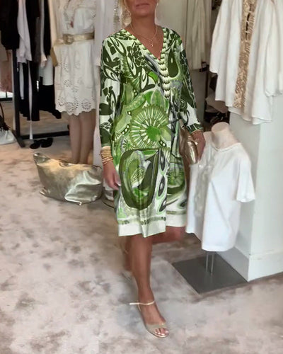 Carissa - Retro Printed Dress