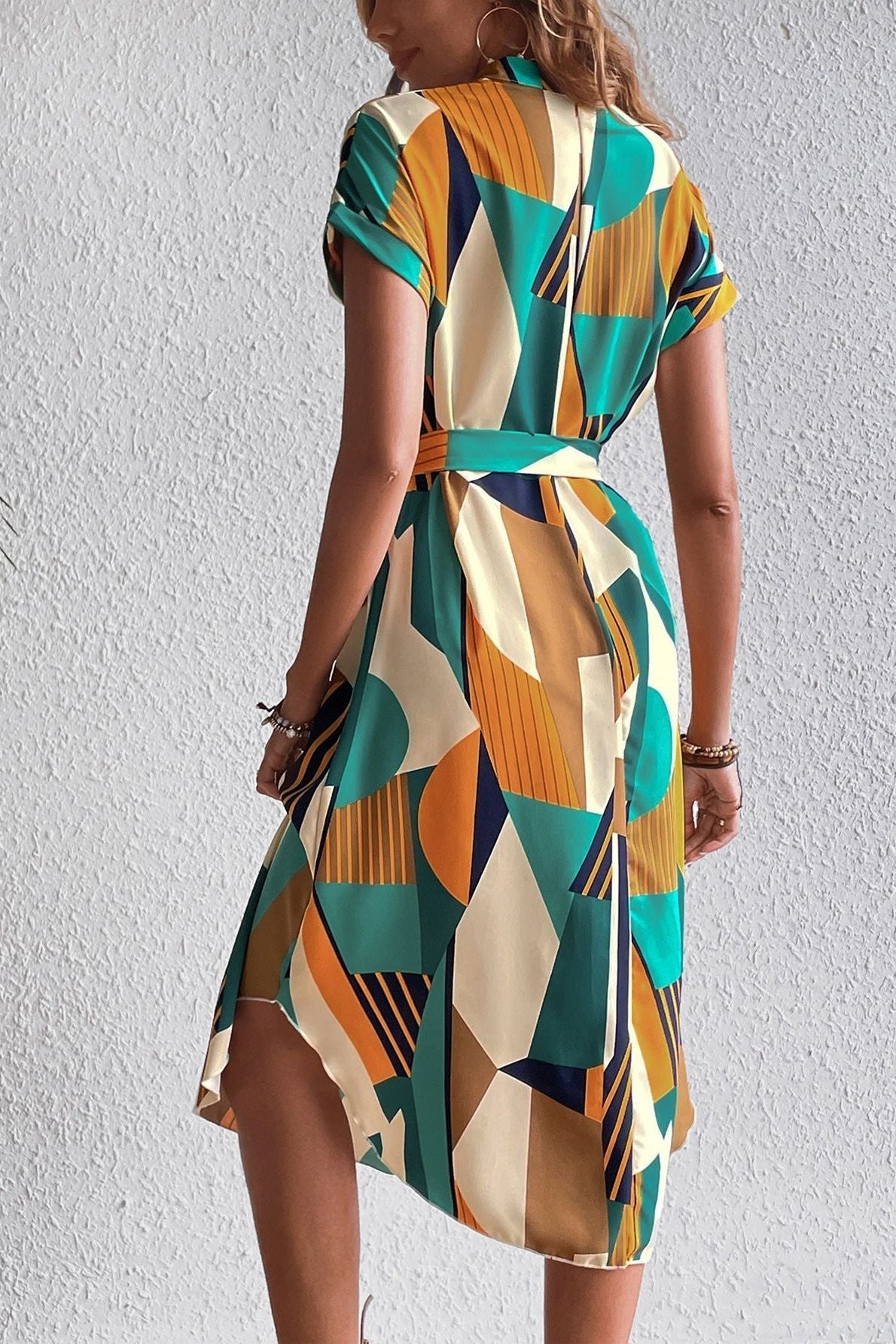 Krisha - Chic Geometric Dress