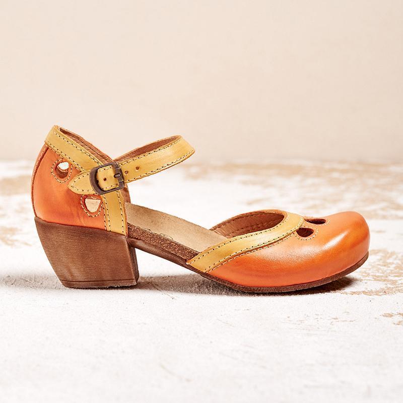 Amalia - Orthopaedic sandals with low heel