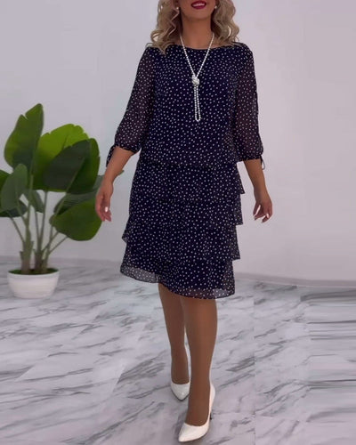 Hilda - Polka Dot Layered Dress