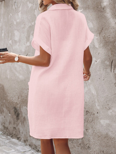 Soft and Chic Casual Style Linen Dress