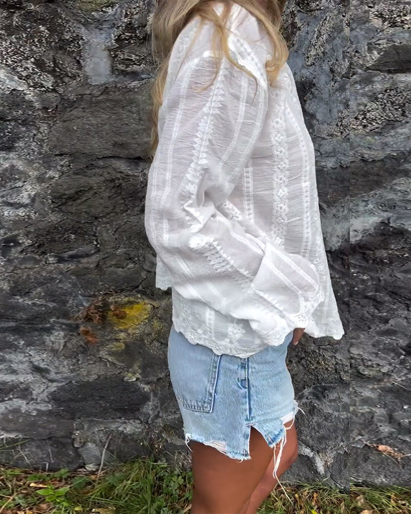 Kathlyn | Button-Up Polo Shirt