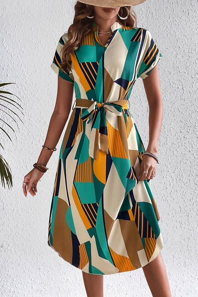 Krisha - Chic Geometric Dress