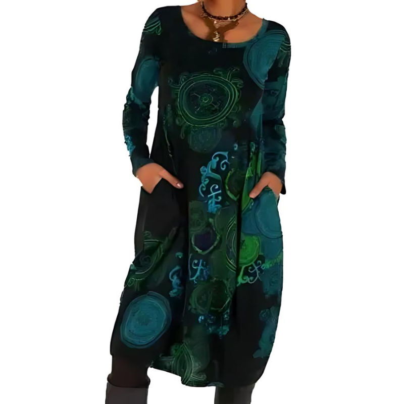 Nerina - Artistic Printed Dress
