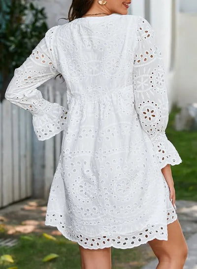 Shairene - Feminine Eyelet Dress