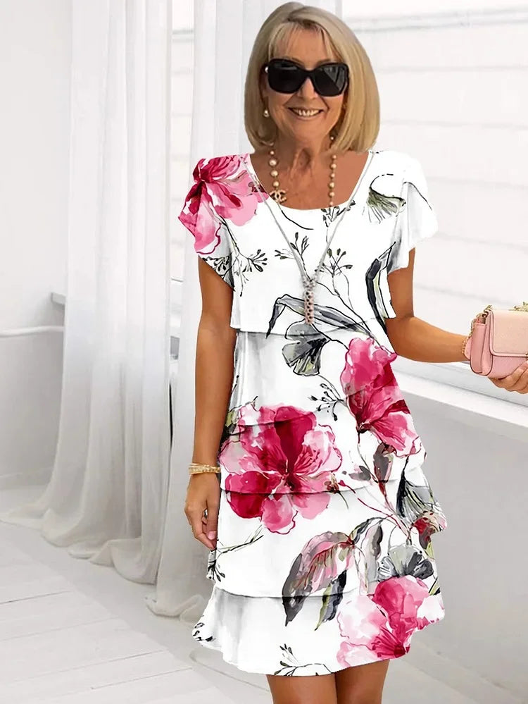 MARVELLE - Bloom Ruffle Dress