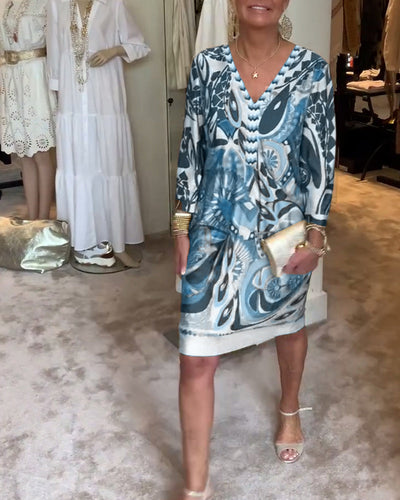 Carissa - Retro Printed Dress