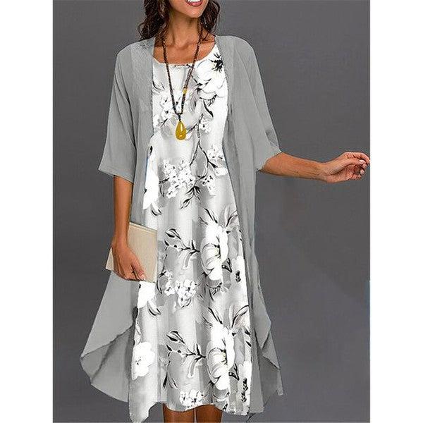 Viane - Elegant Printed Dress