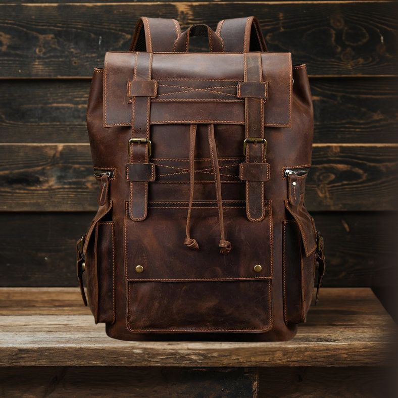 Leandro - Genuine Leather Backpack
