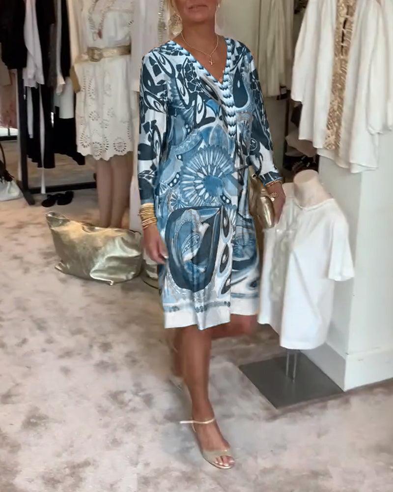 Carissa - Retro Printed Dress