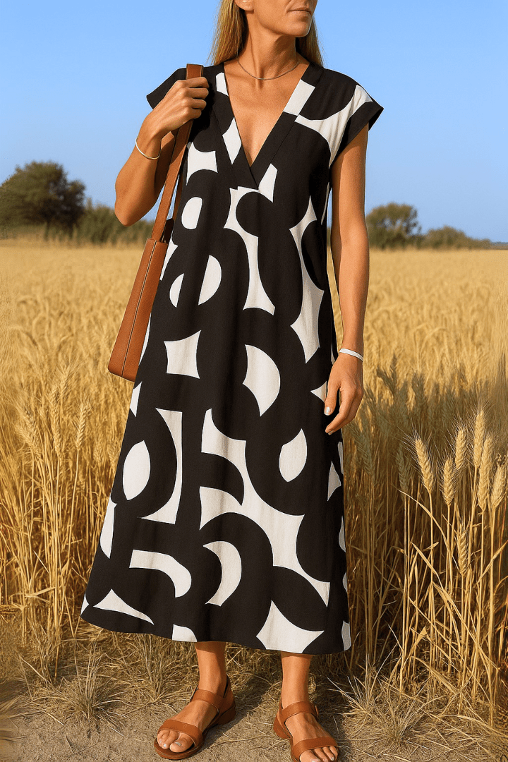 Nina | Midnight Muse Dress – Printed Dress