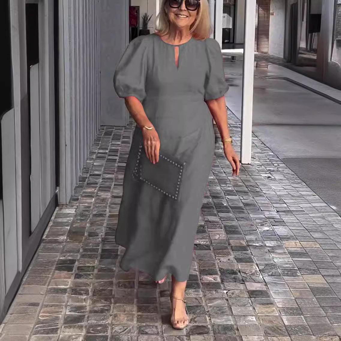 Carla - Elegant Puff-Sleeve Dress