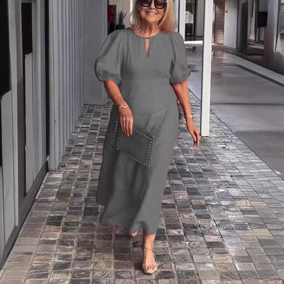 Carla - Elegant Puff-Sleeve Dress