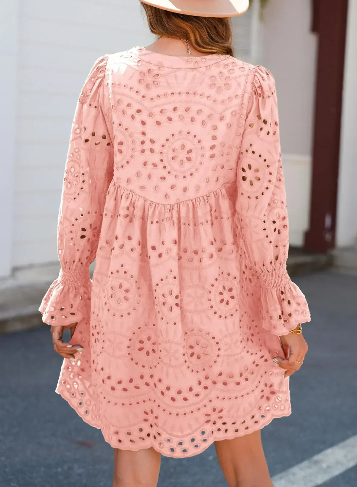 Shairene - Feminine Eyelet Dress