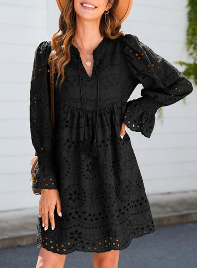 Shairene - Feminine Eyelet Dress