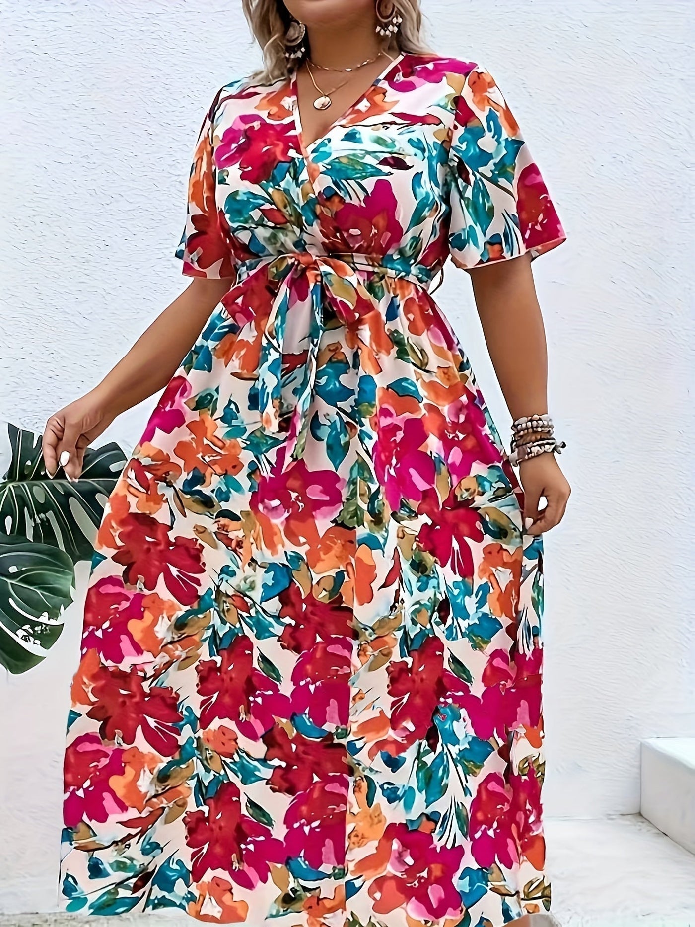 Lindsay - Radiant Floral Wrap Dress