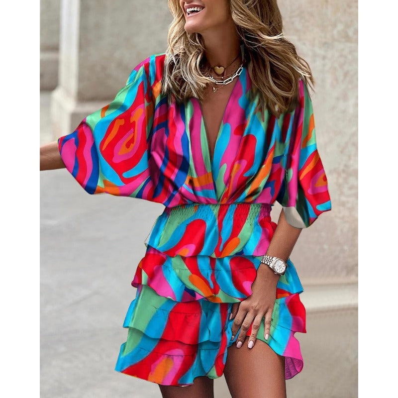 Francesca - Stylish Print Dress
