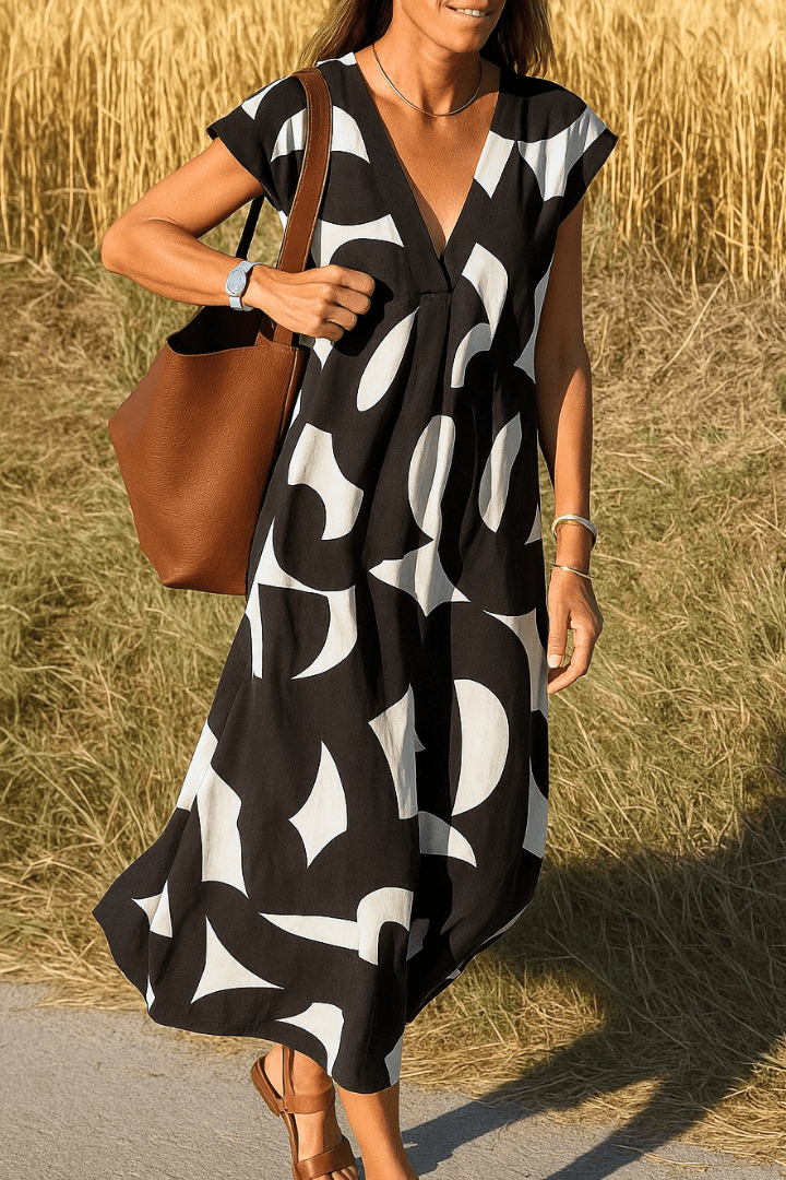 Nina | Midnight Muse Dress – Printed Dress