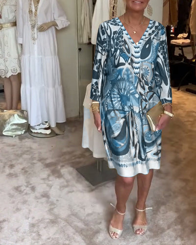 Carissa - Retro Printed Dress