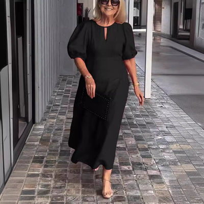 Carla - Elegant Puff-Sleeve Dress