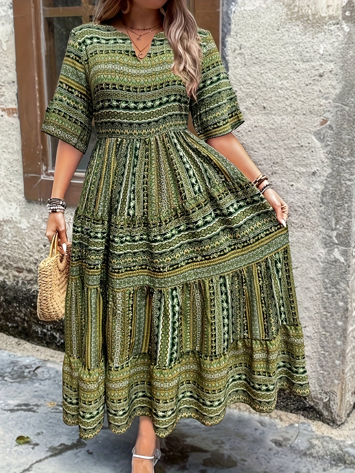 Zafira - Ethnic Flowy Dress