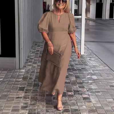 Carla - Elegant Puff-Sleeve Dress