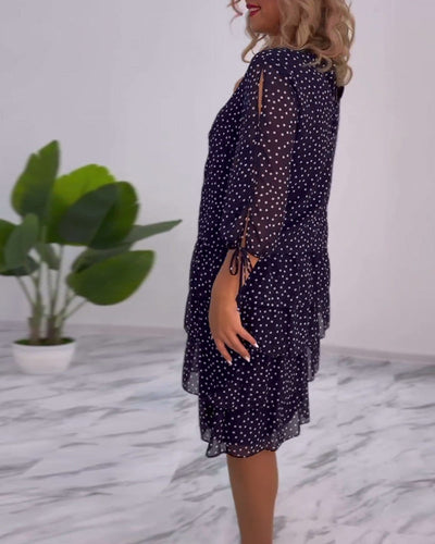 Hilda - Polka Dot Layered Dress