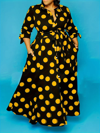 Allegra - Elegant Polka Dot Dress