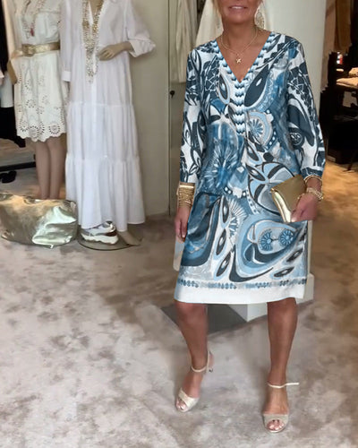 Carissa - Retro Printed Dress